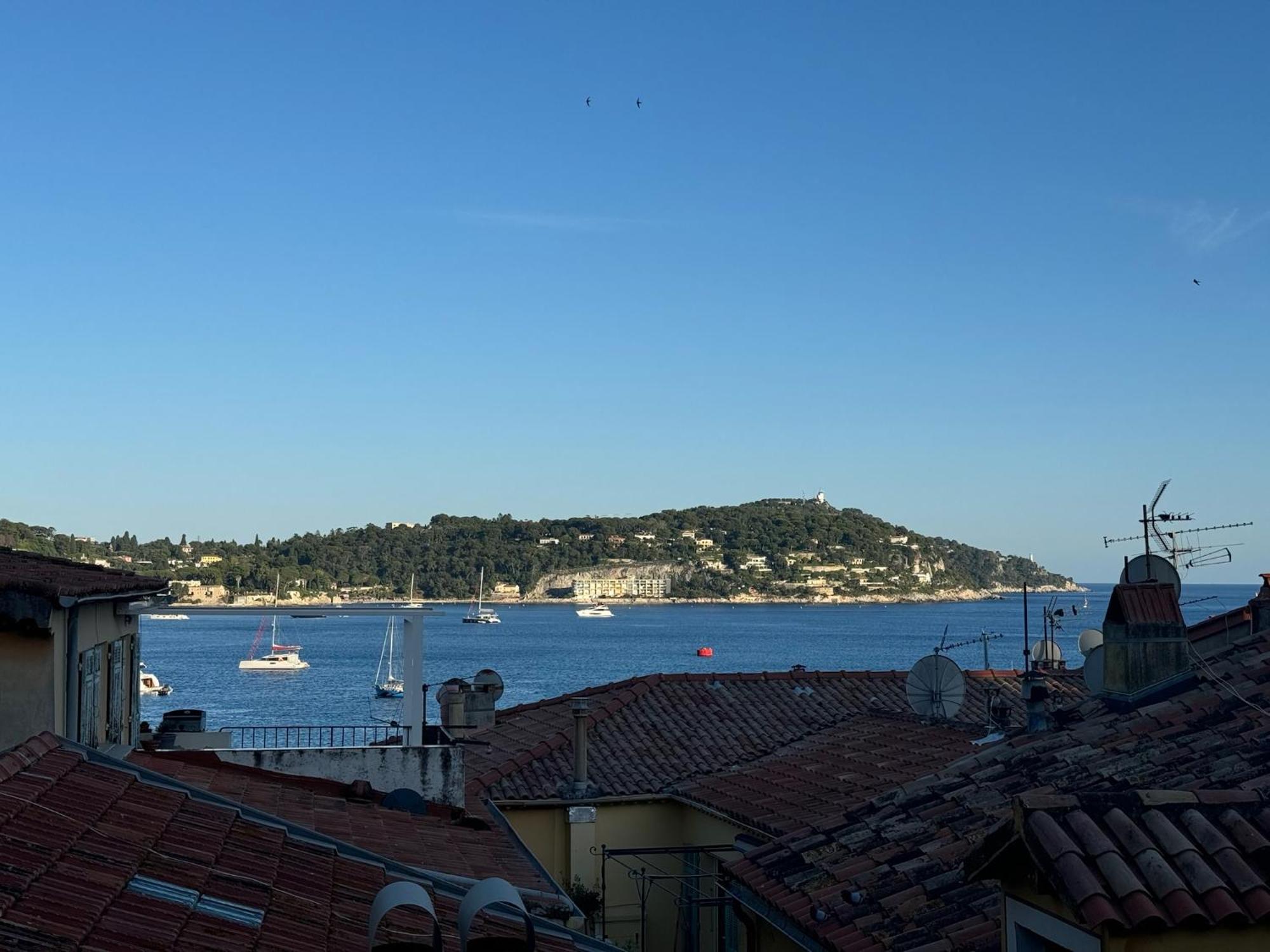 The Seaside Serenity - Calm & Charming Bay View Flat - Heart Of Villefranche Luaran gambar