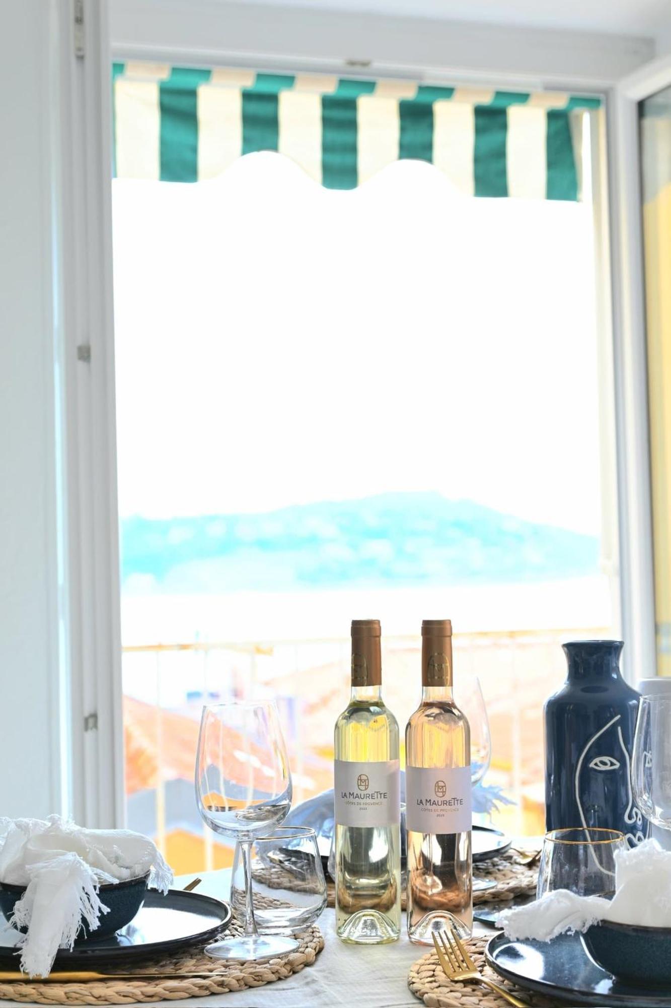 The Seaside Serenity - Calm & Charming Bay View Flat - Heart Of Villefranche Luaran gambar