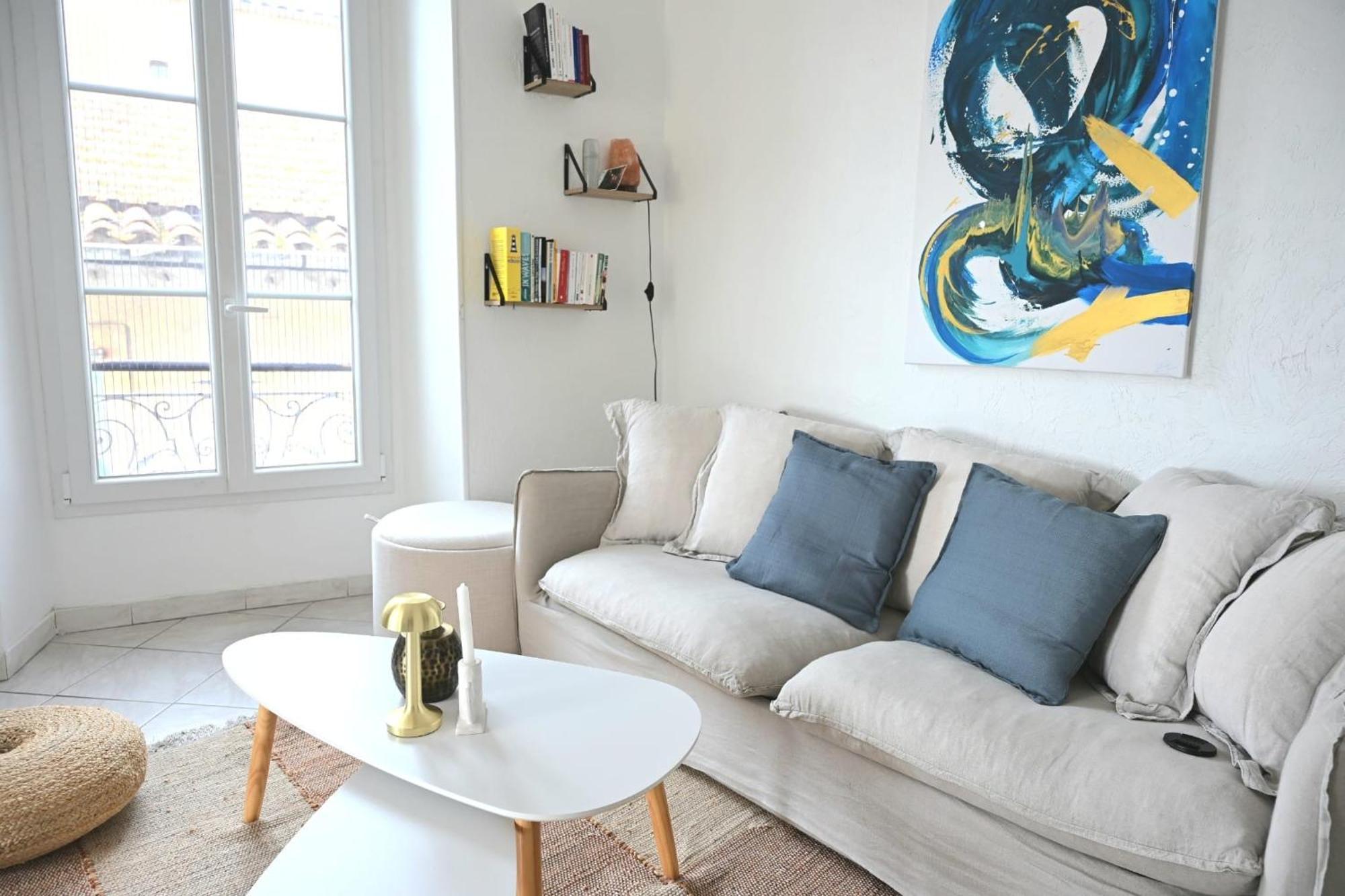 The Seaside Serenity - Calm & Charming Bay View Flat - Heart Of Villefranche Luaran gambar