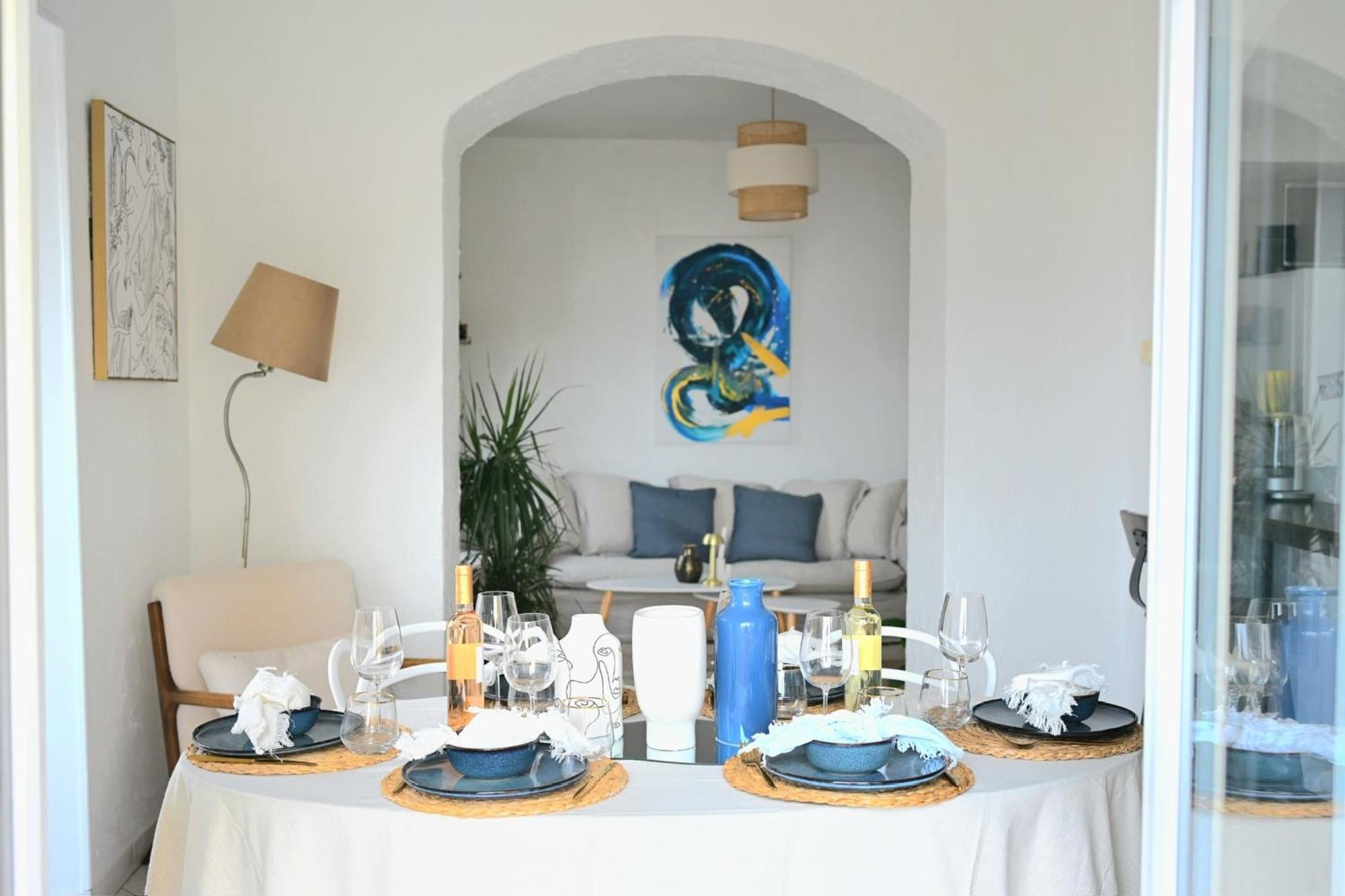 The Seaside Serenity - Calm & Charming Bay View Flat - Heart Of Villefranche Luaran gambar